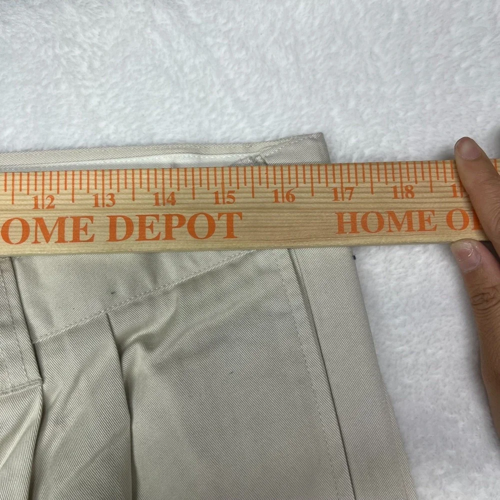 Cherokee Ultimate Dress Pants Men's‎ Khaki Pleated Pockets Classic 34X36 - NWT